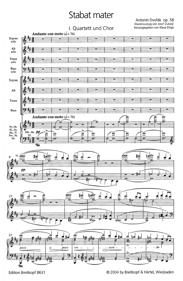 Dvořák: Stabat mater op. 58 · Breitkopf & Härtel