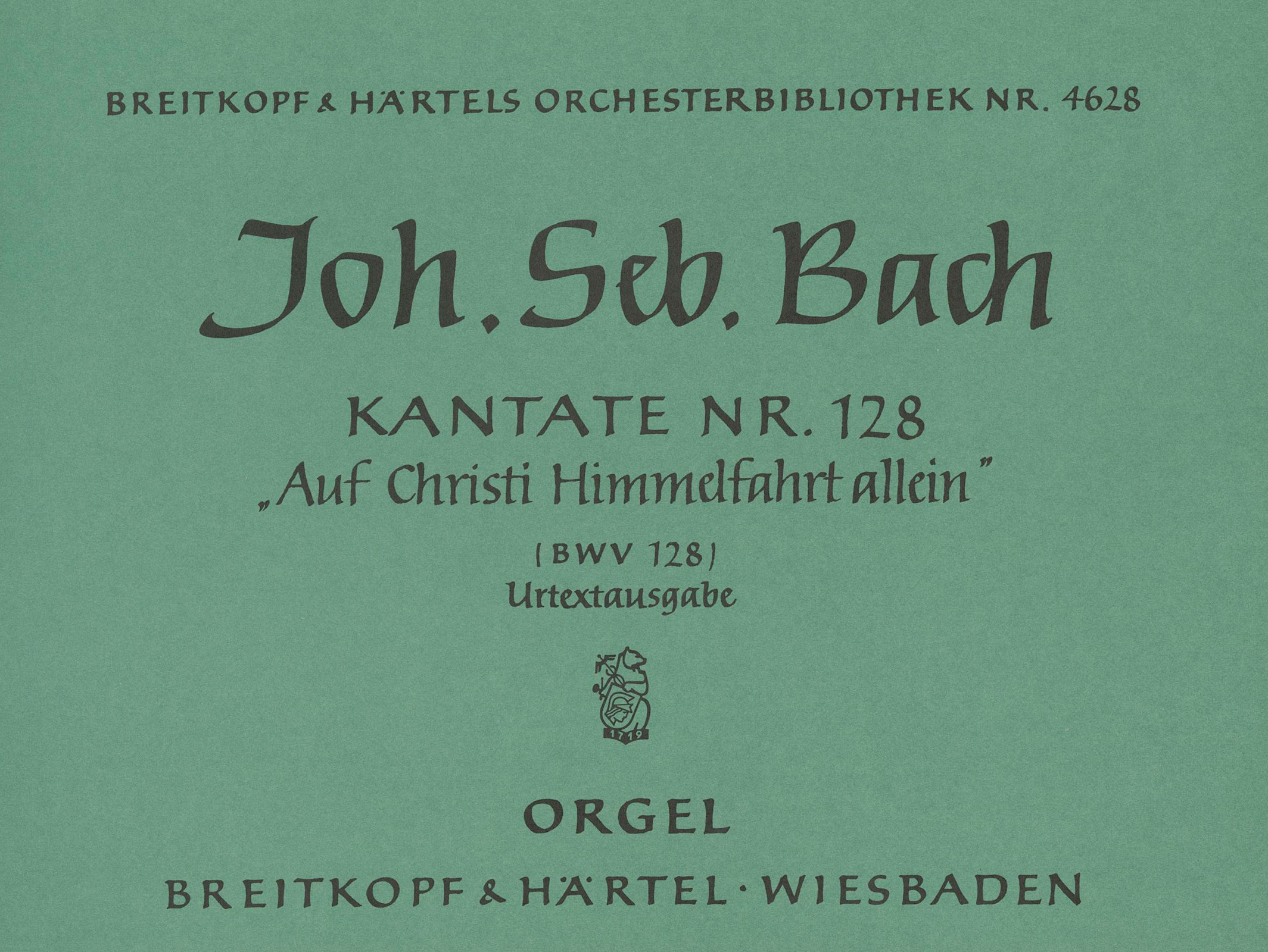 OB 4628-11 - Cantata BWV 128 “On Christ ascended to the skies” - Cover
