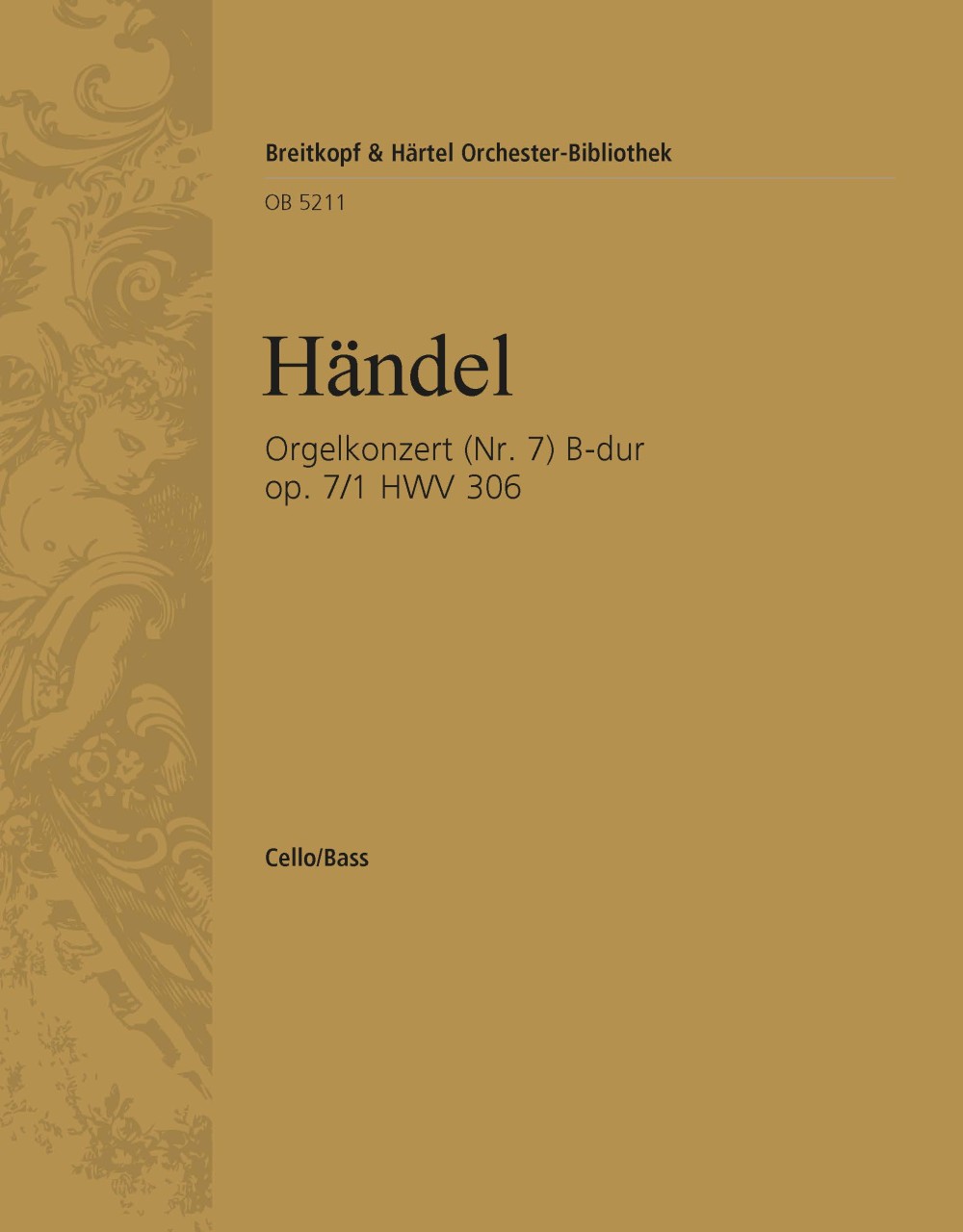 OB 5211-26 - Orgelkonzert (Nr. 7) B-dur op. 7/1 HWV 306 - Cover