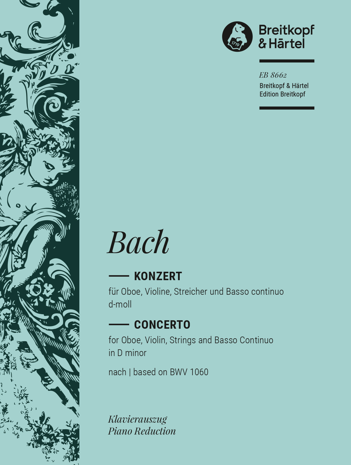 EB 8662D - Doppelkonzert d-moll rekonstruiert nach BWV 1060 - Cover