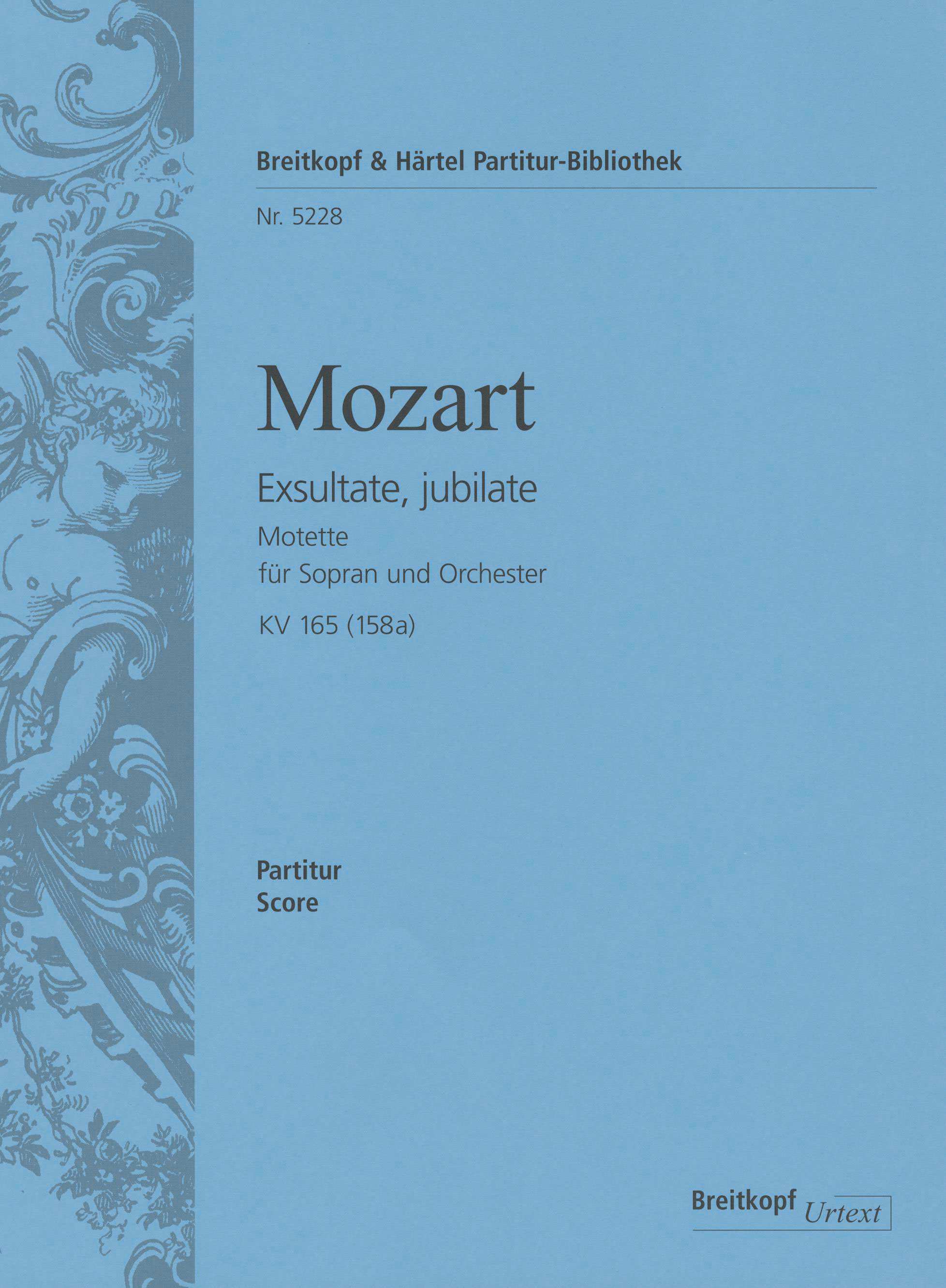 PB 5228 - Exsultate, jubilate KV 165 (158a) - Cover