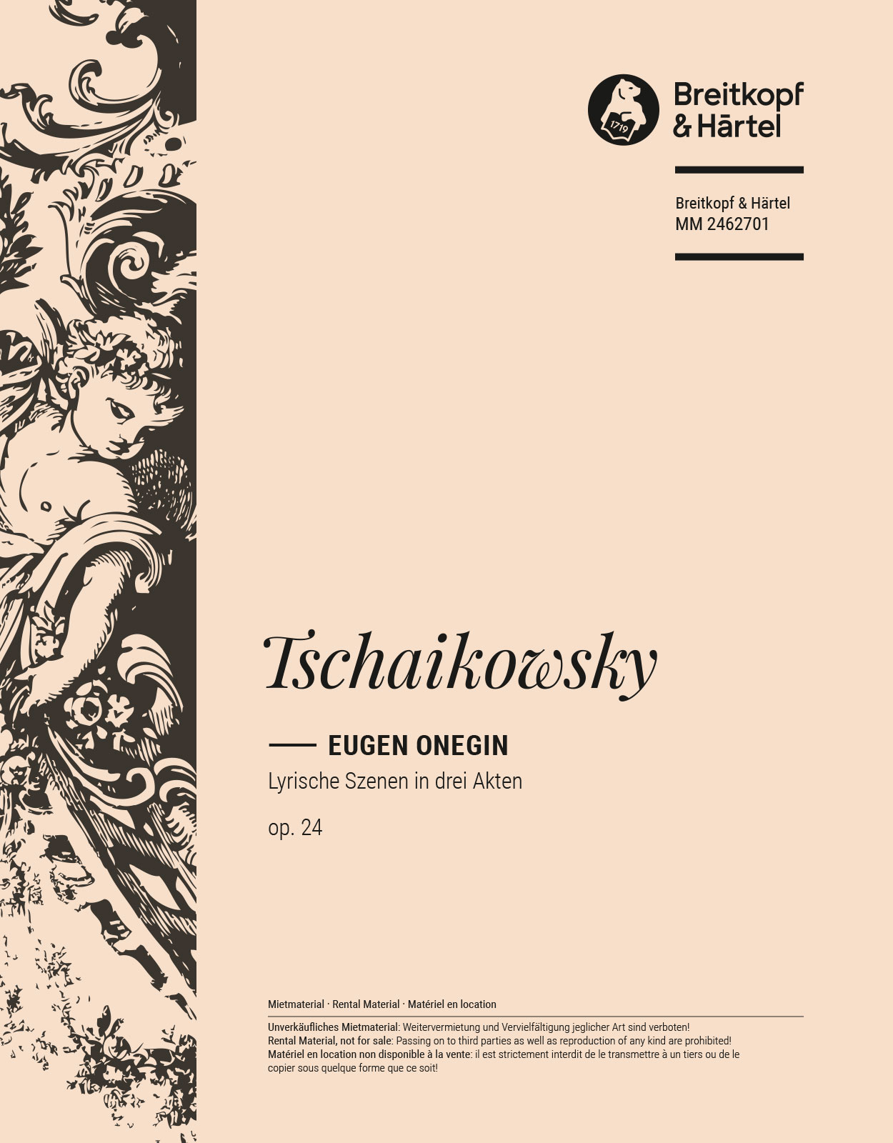 Pjotr Iljitsch Tschaikowsky - Eugen Onegin op. 24 - Cover