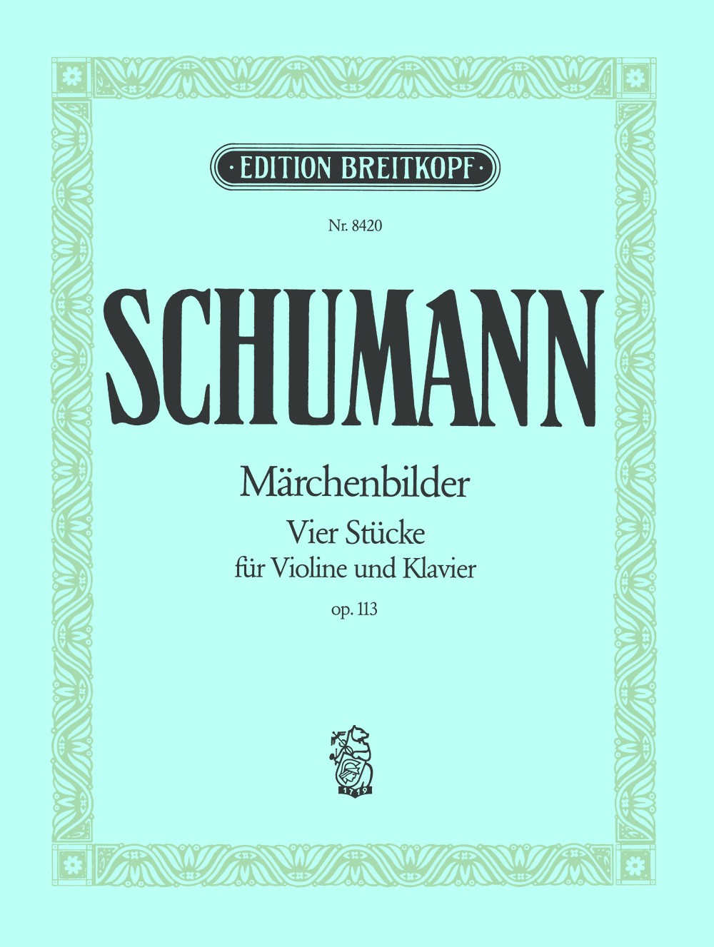 Robert Schumann - Märchenbilder Op. 113 - Cover