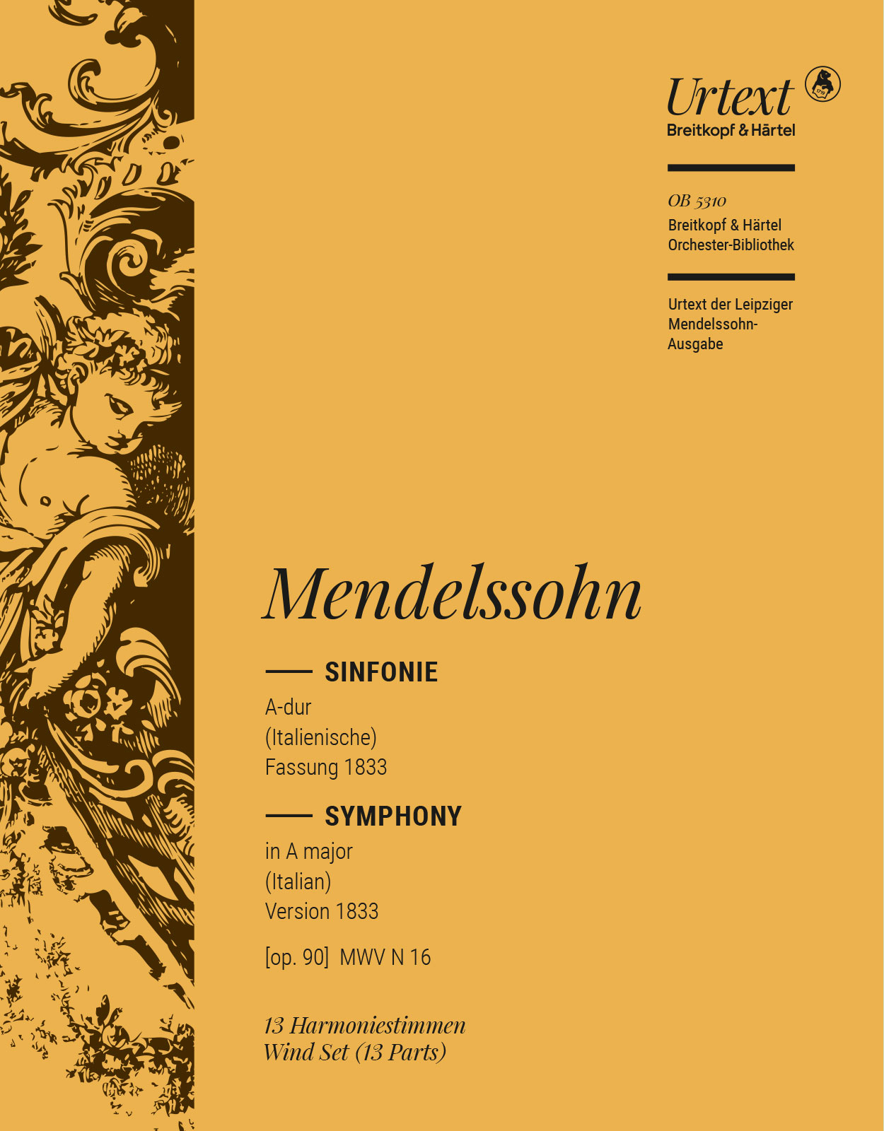 OB 5310-30 - Symphony No. 4 in A major [Op. 90] MWV N 16 (Italian) - Cover