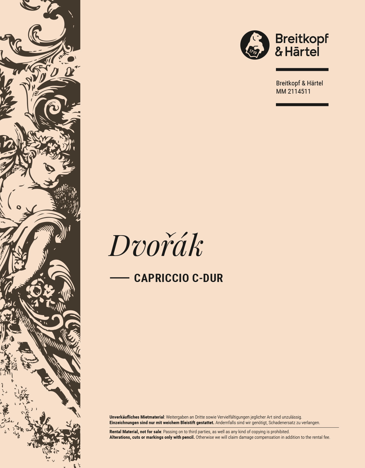 Antonín Dvořák - Capriccio C-dur - Cover