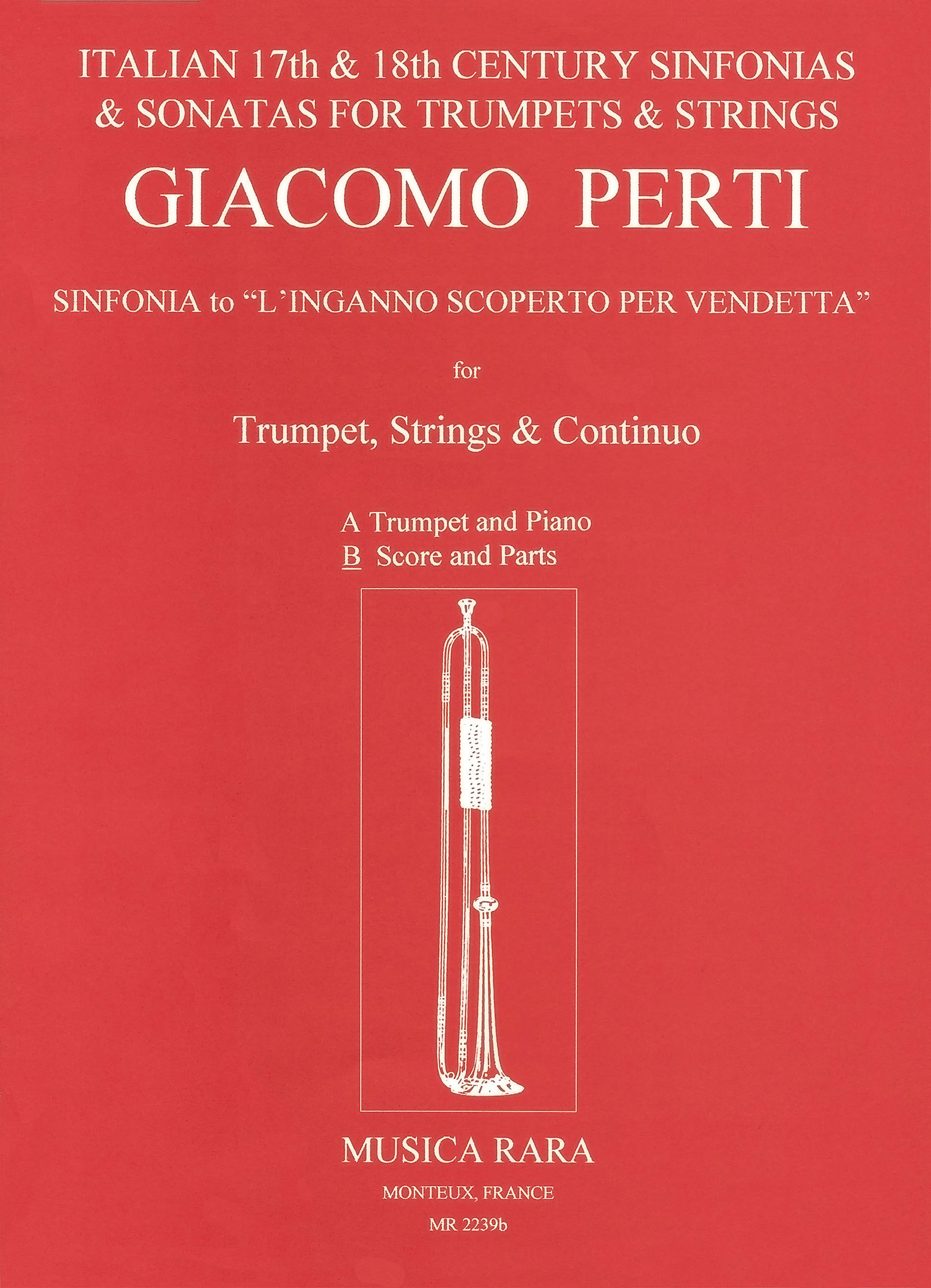 MR 2239b - Sinfonia zu “L’Inganno Scoperto per Vendetta” - Cover