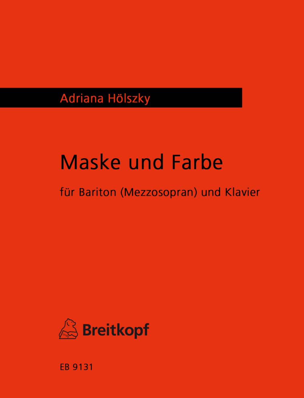 Adriana Hölszky - Maske und Farbe - Cover