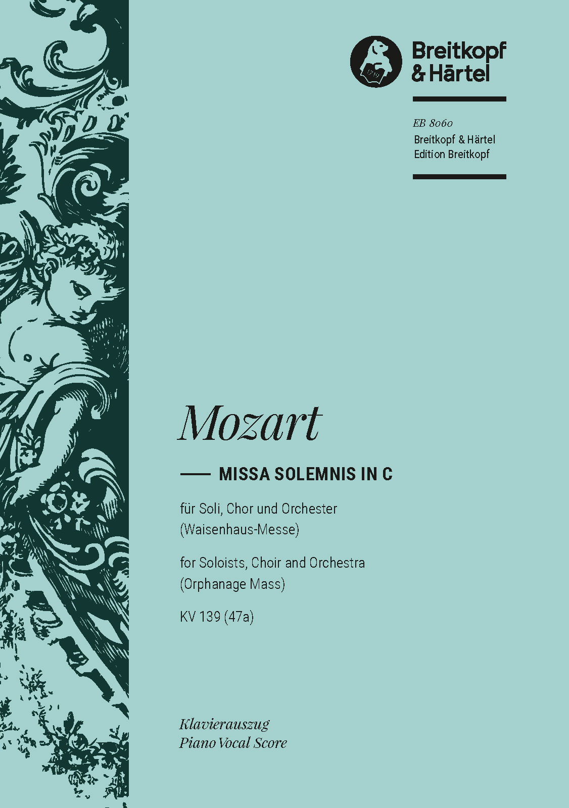 EB 8060D - Missa solemnis in c KV 139 (47a) - Cover