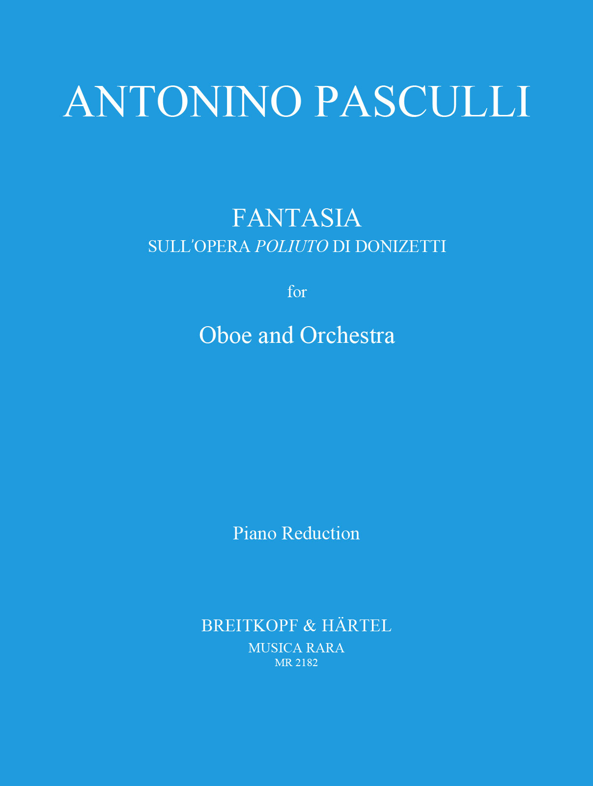 Antonino Pasculli - Fantasie über die Oper „Poliuto“ von Donizetti - Cover