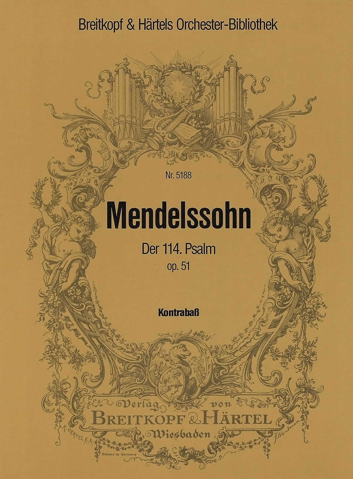 OB 5188-27 - Der 114. Psalm op. 51 MWV A 17 „Da Israel aus Ägypten zog“ - Cover