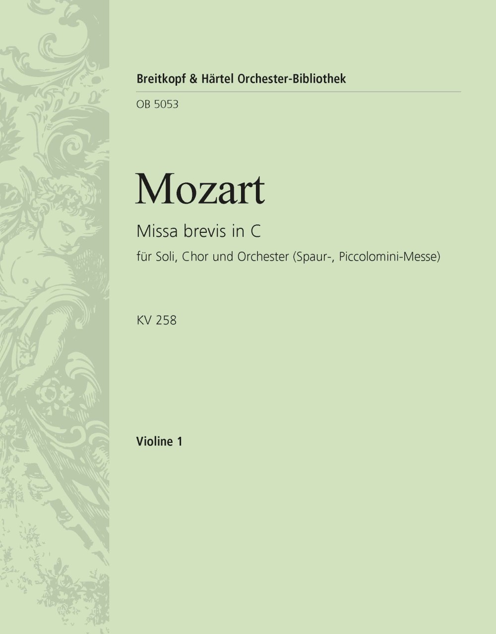 OB 5053-15 - Missa brevis in C KV 258 - Cover