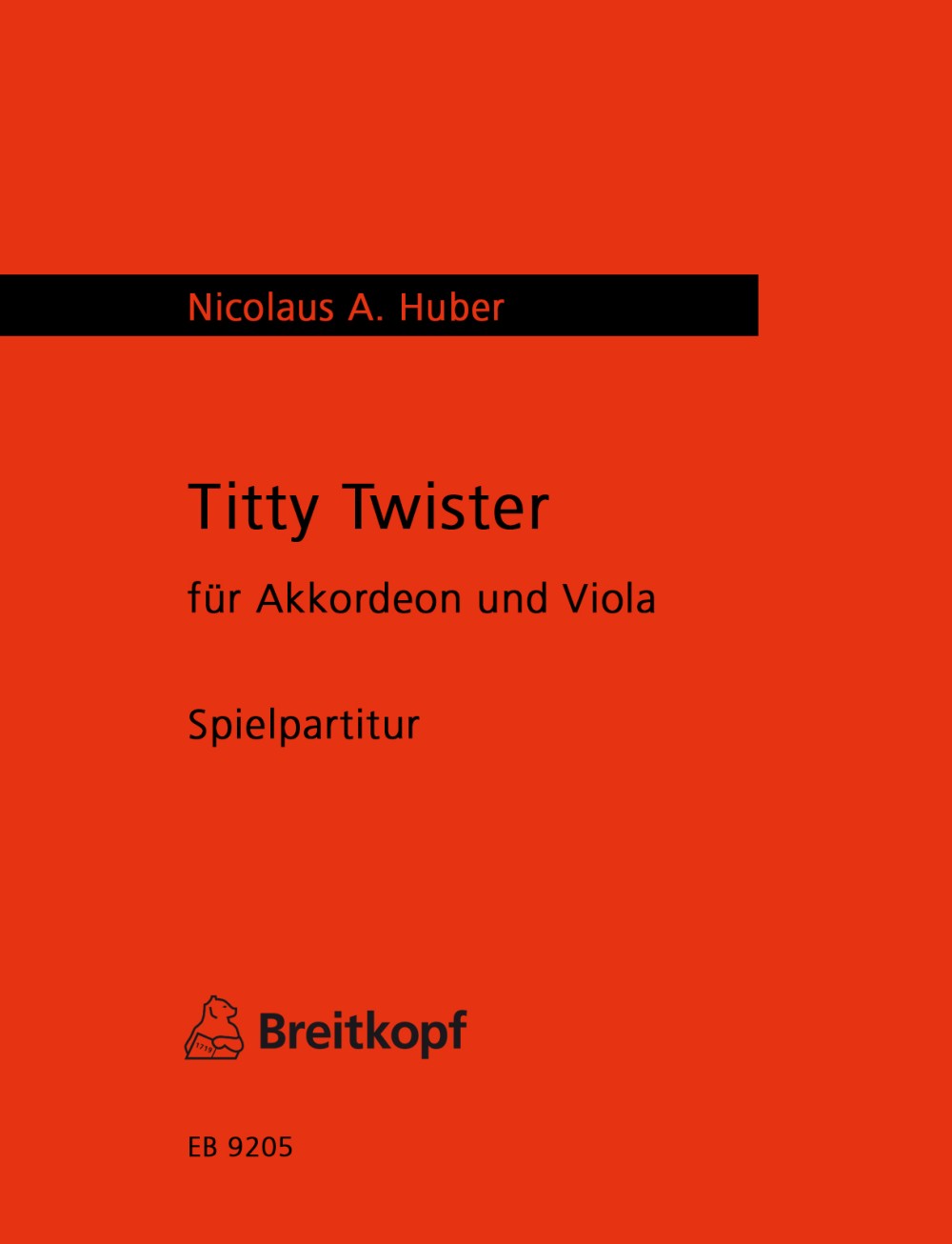 Nicolaus A. Huber - Titty Twister - Cover