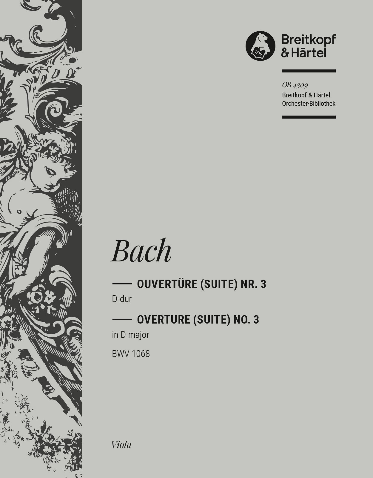 OB 4309-19 - Overture (Suite) No. 3 in D major BWV 1068 - Cover