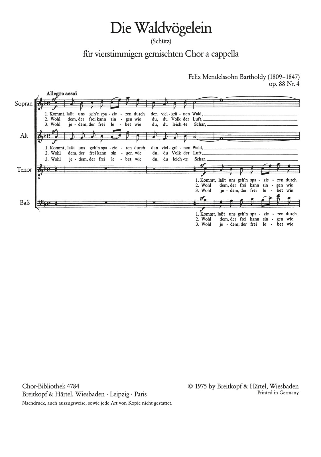 ChB 4784 - 6 Lieder [Op. 88] - Cover