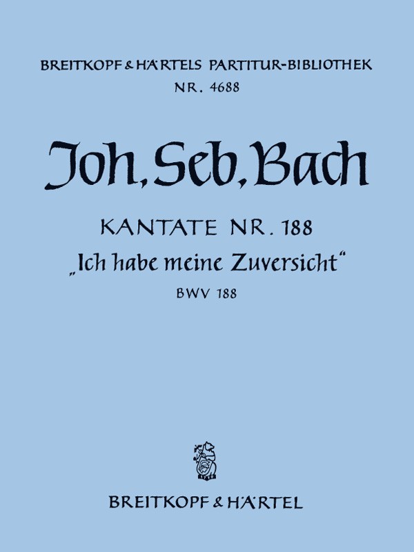 PB 4688 - Cantata BWV 188 “Ich habe meine Zuversicht” - Cover