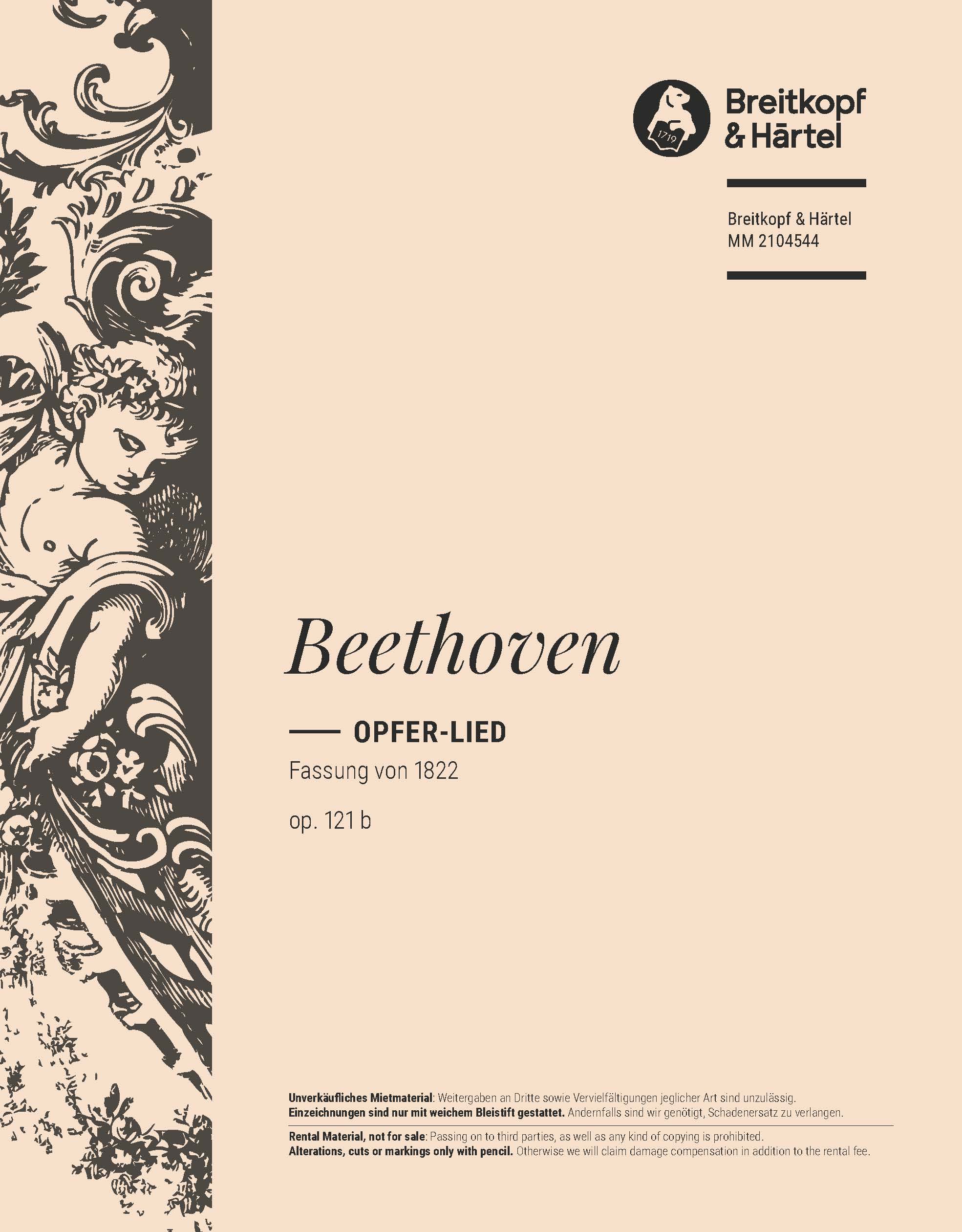 Ludwig van Beethoven - Opfer-Lied op. 121 b - Cover