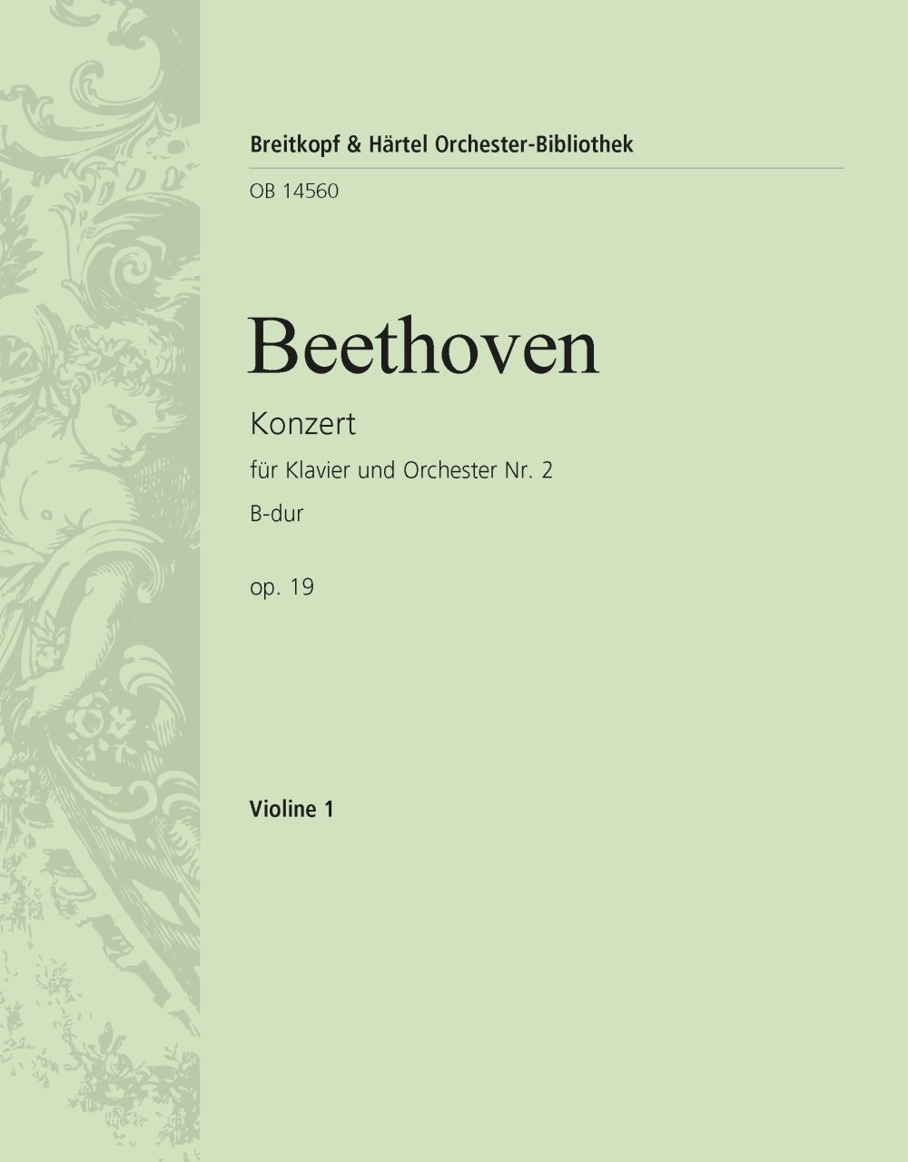 OB 14560-15 - Piano Concerto No. 2 in B flat major Op. 19 - Cover