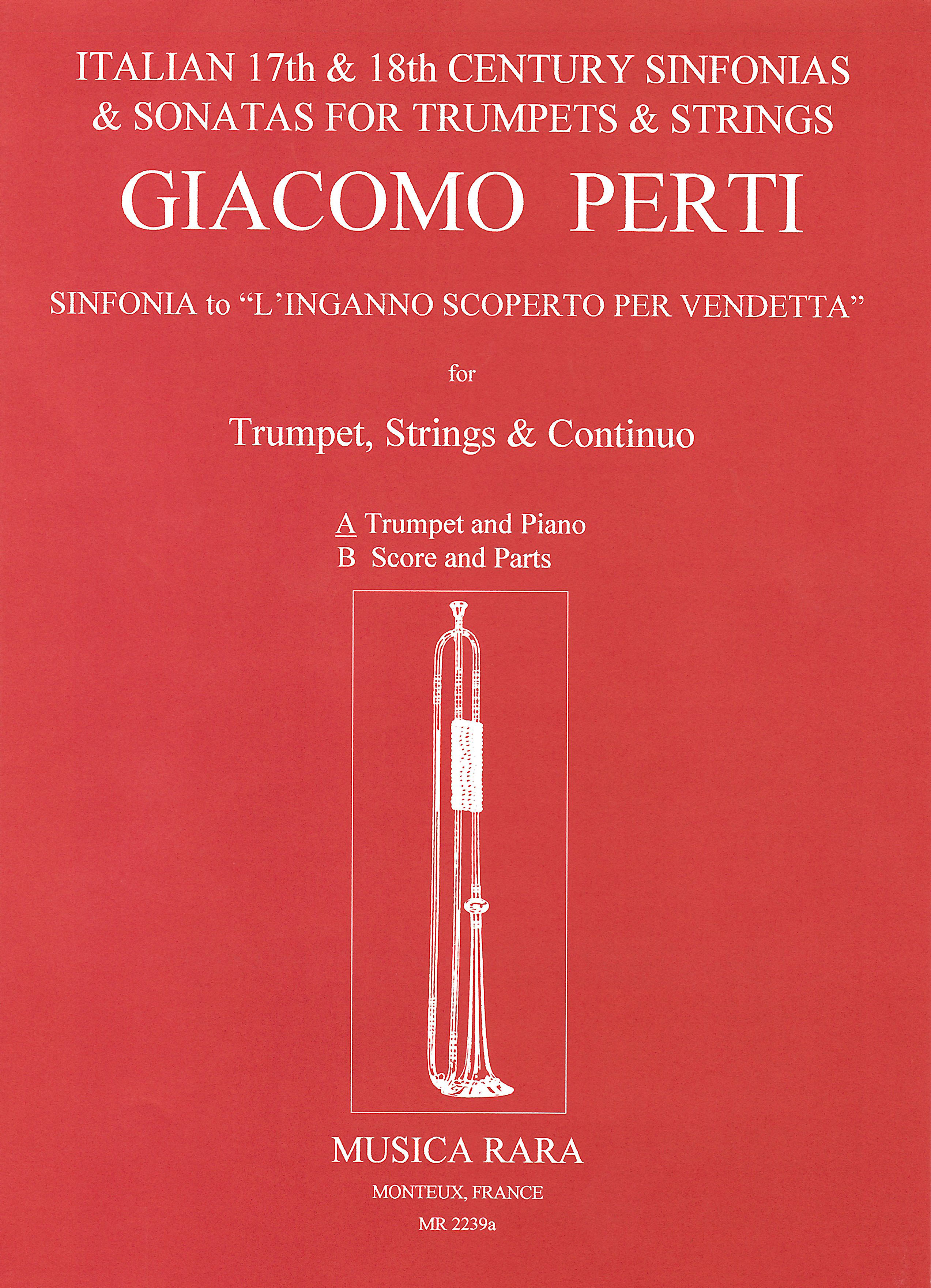 Giacomo Antonio Perti - Sinfonia zu “L’Inganno Scoperto per Vendetta” - Cover