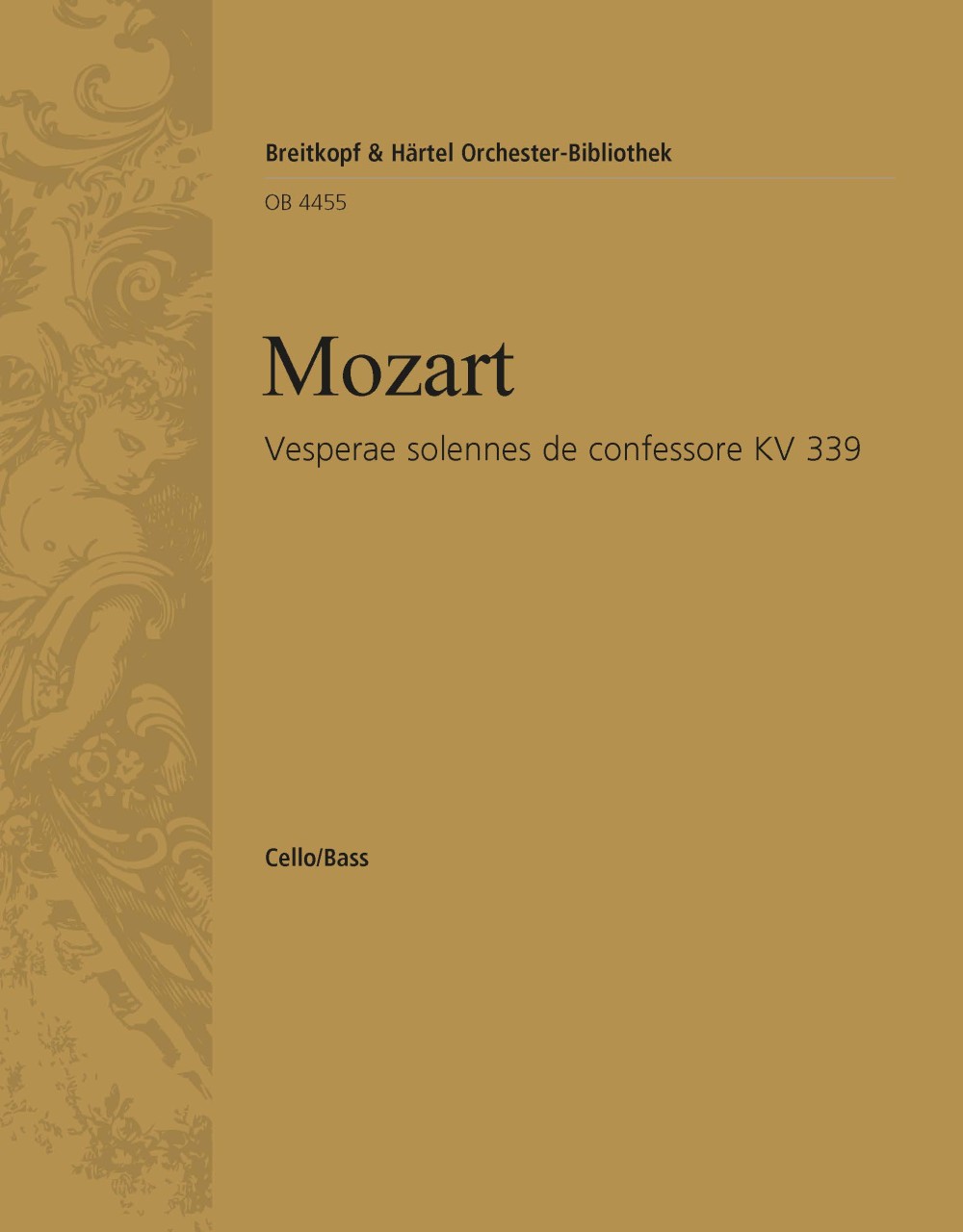 OB 4455-26 - Vesperae solennes de confessore KV 339 - Cover