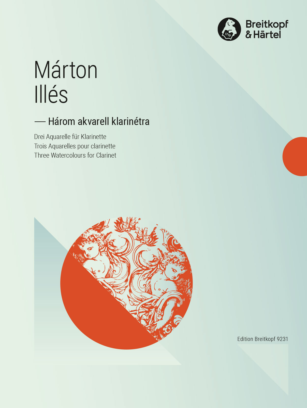 EB 9231D - Három akvarell klarinétra - Cover