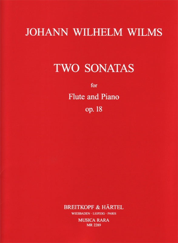 Johann Wilhelm Wilms - 2 Sonaten op. 18 - Cover