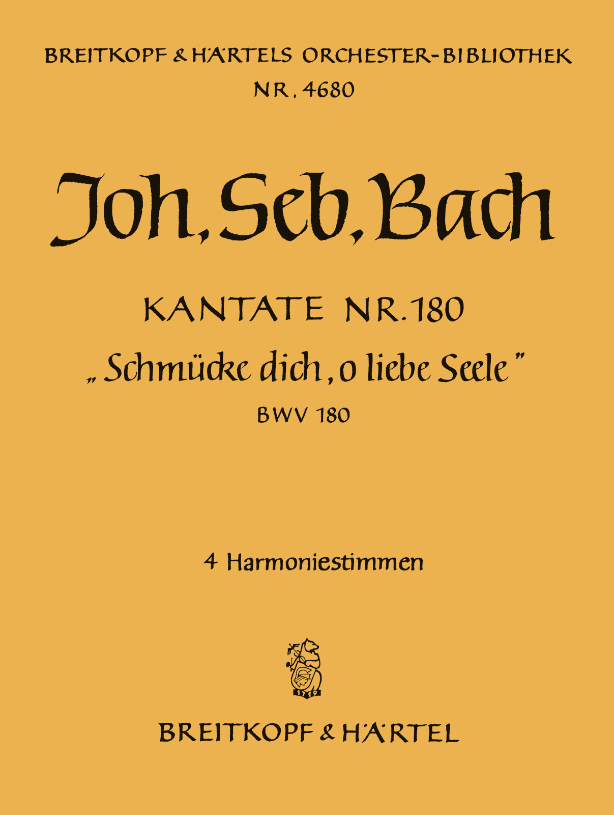 OB 4680-30 - Cantata BWV 180 “Soul, array thyself with gladness” - Cover