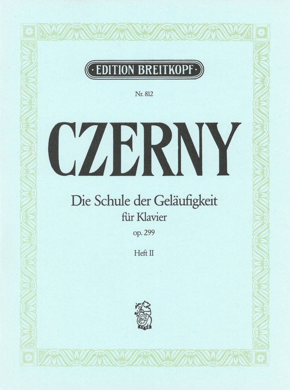EB 812 - School of Velocity Op. 299 - Cover