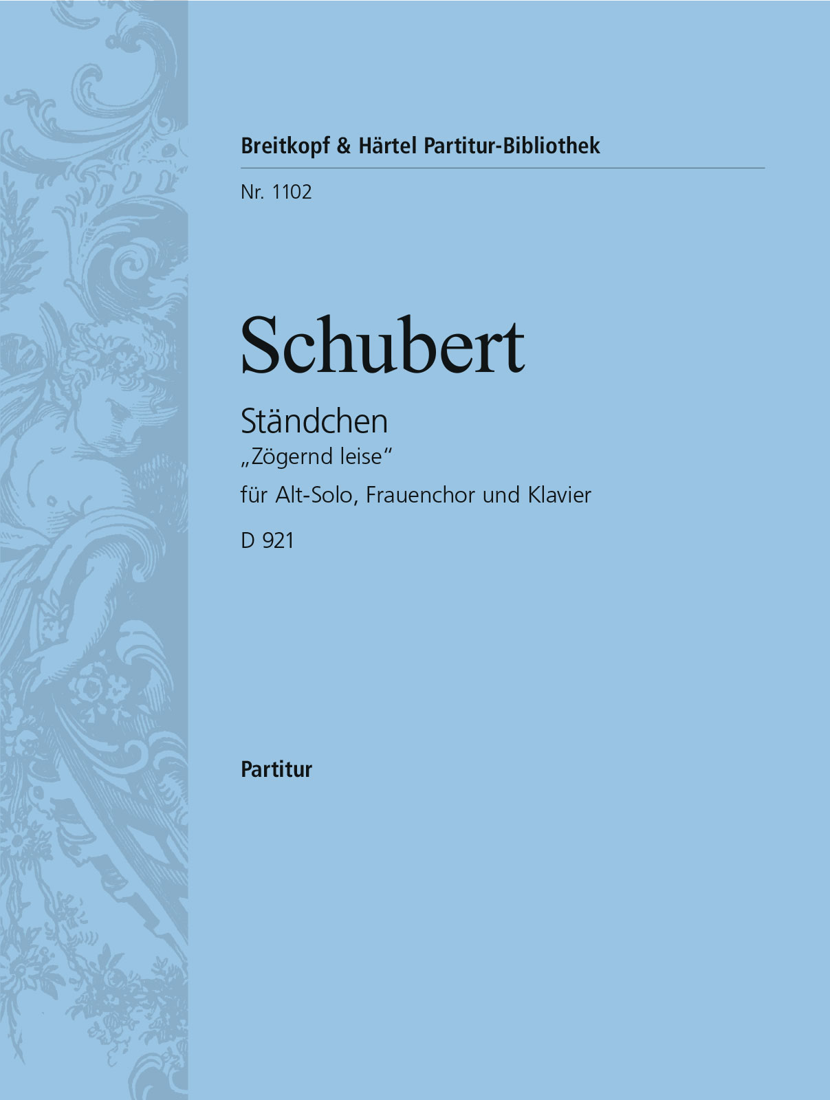 Franz Schubert - Serenade D 921 [Op. post. 135] - Cover