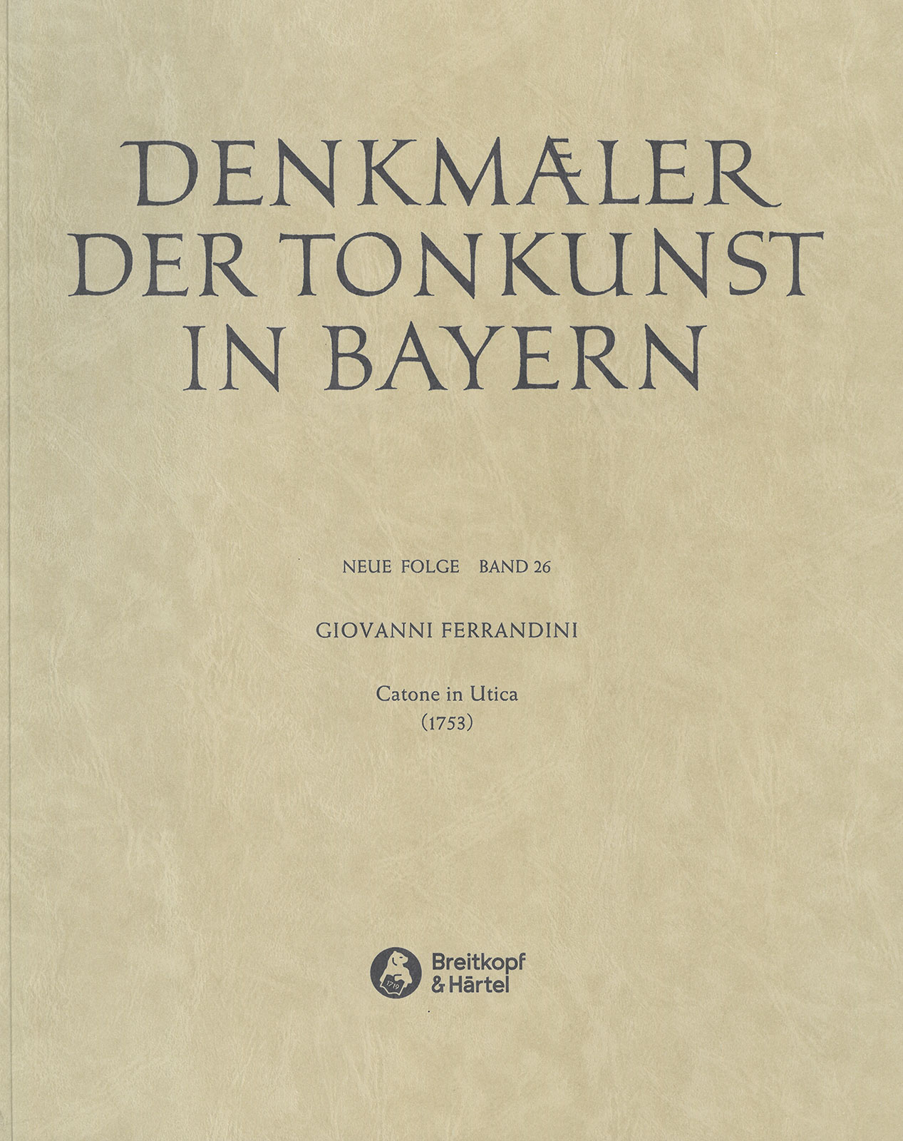 Denkmäler der Tonkunst in Bayern (Neue Folge)
