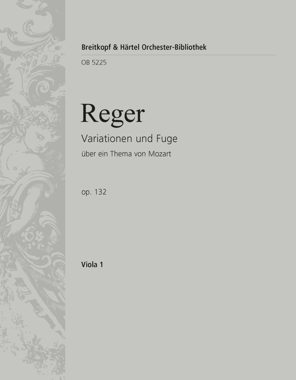 OB 5225-19 - Variations and Fugue on a Theme by Mozart Op. 132 - Cover