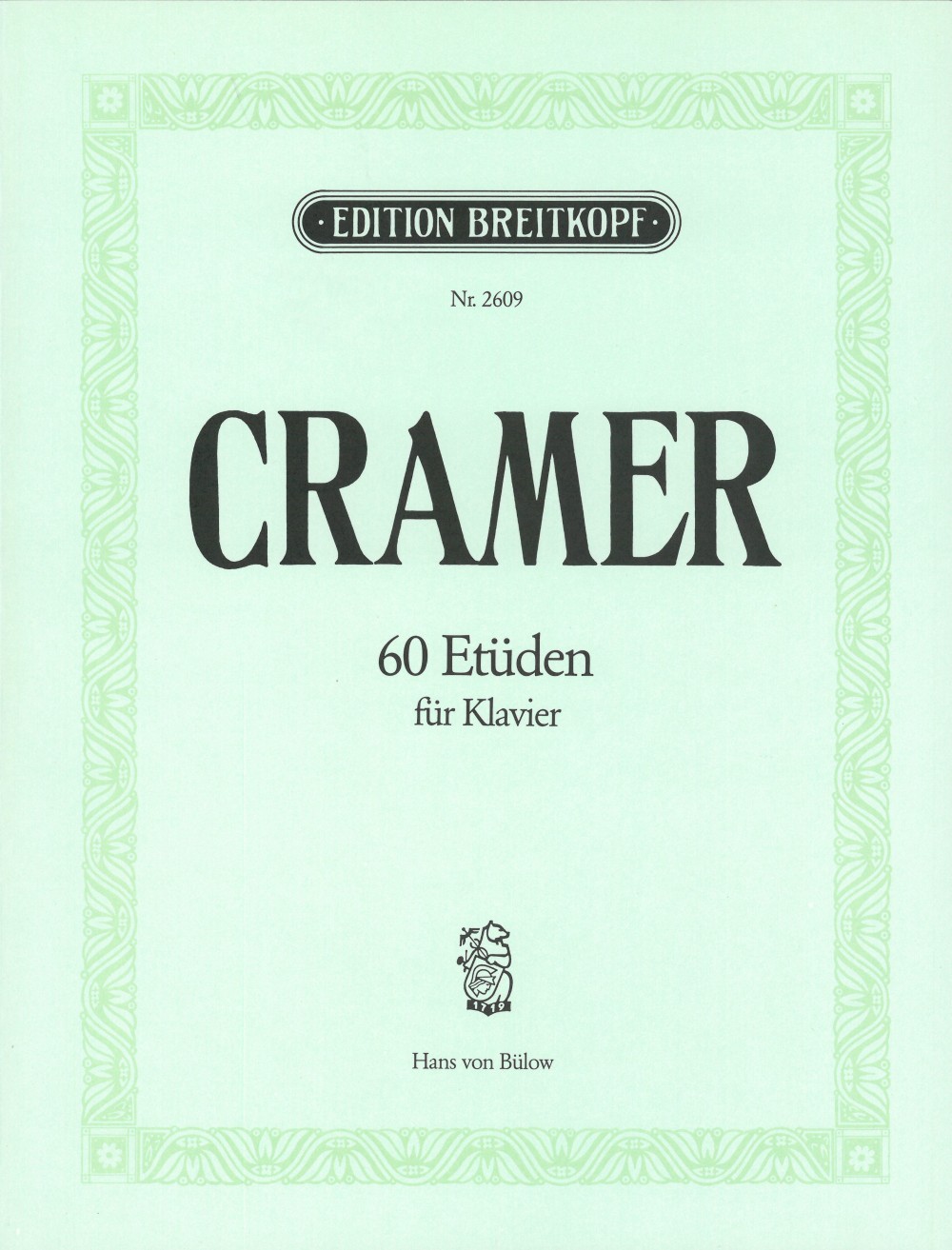 Johann Baptist Cramer - 60 Studies - Cover