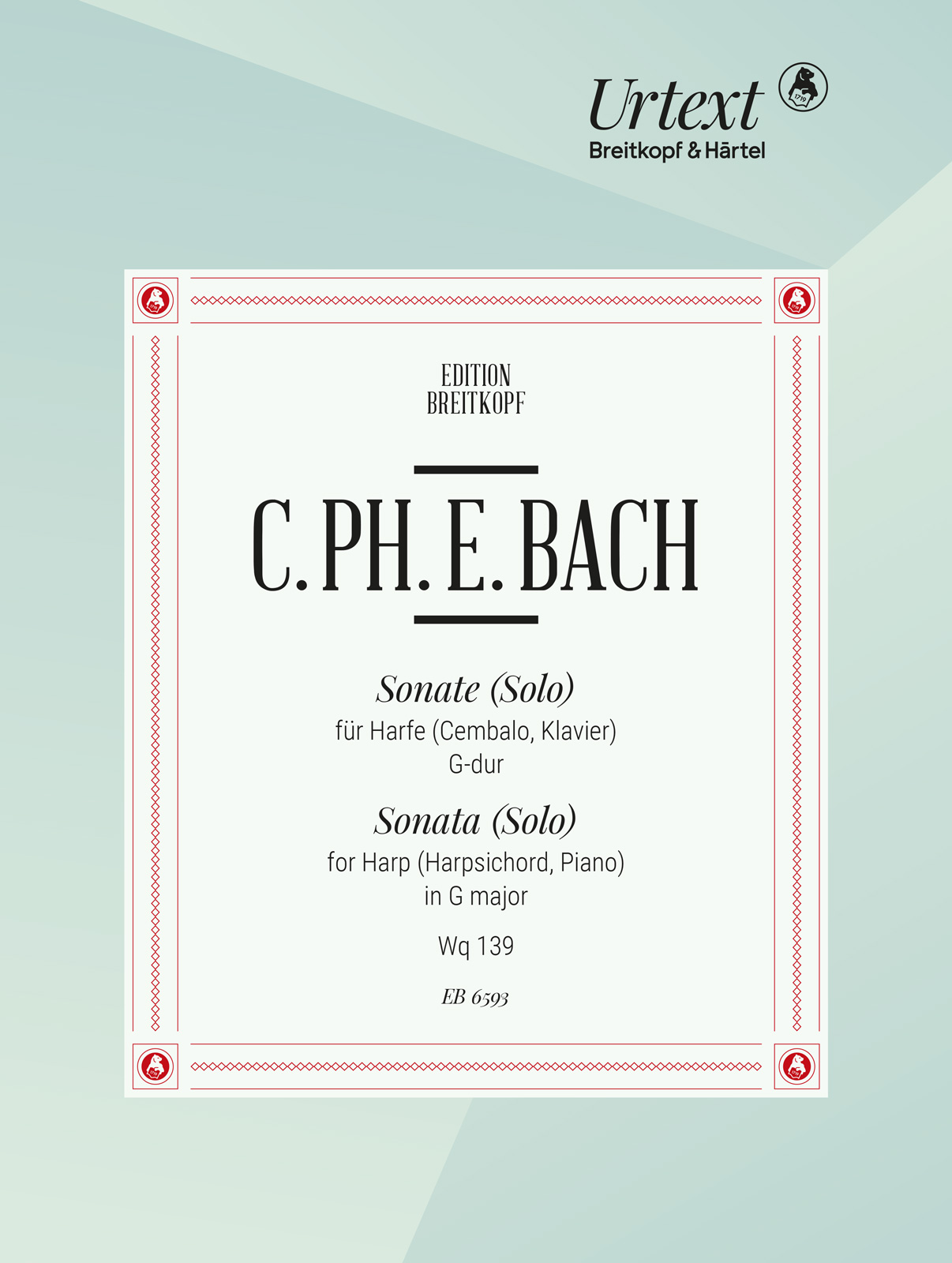 Carl Philipp Emanuel Bach - Sonate (Solo) G-dur Wq 139 - Cover