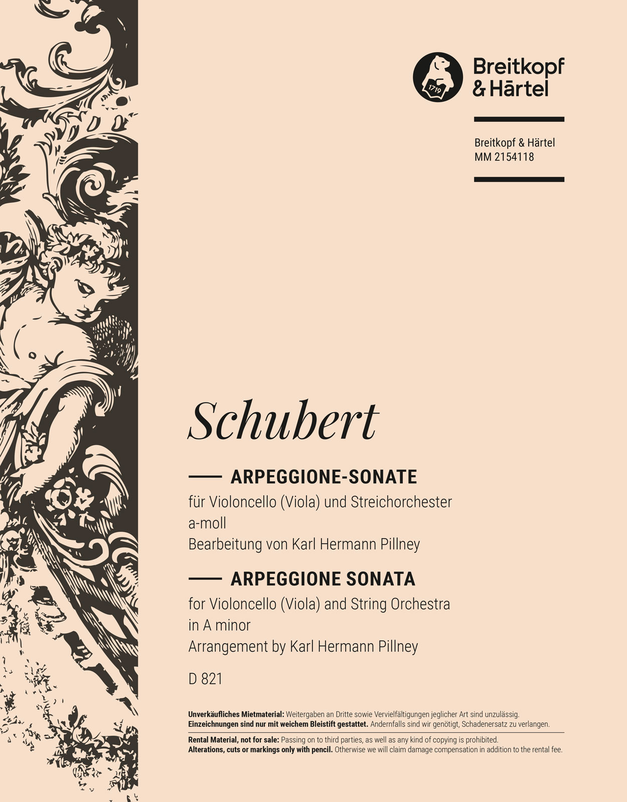 MM 2154118 - Arpeggione-Sonate a-moll D 821 - Cover