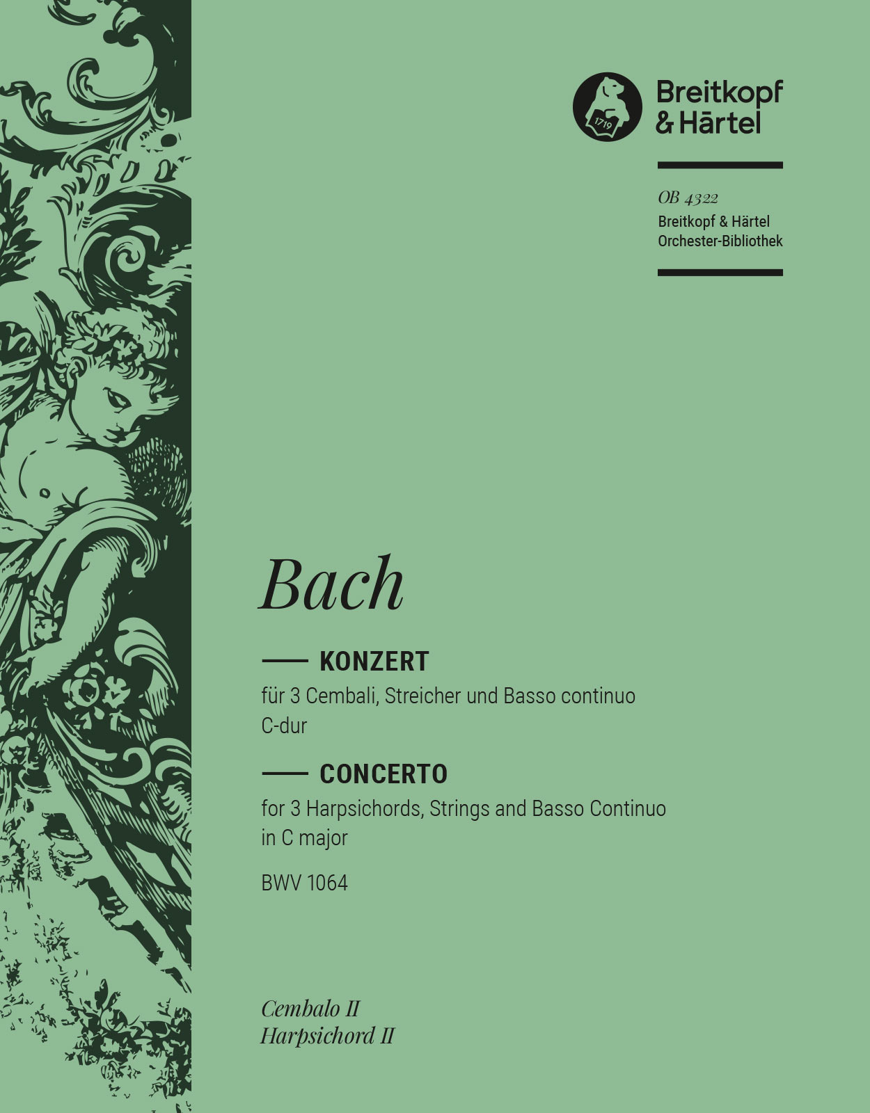 OB 4322-04 - Cembalokonzert C-dur BWV 1064 - Cover