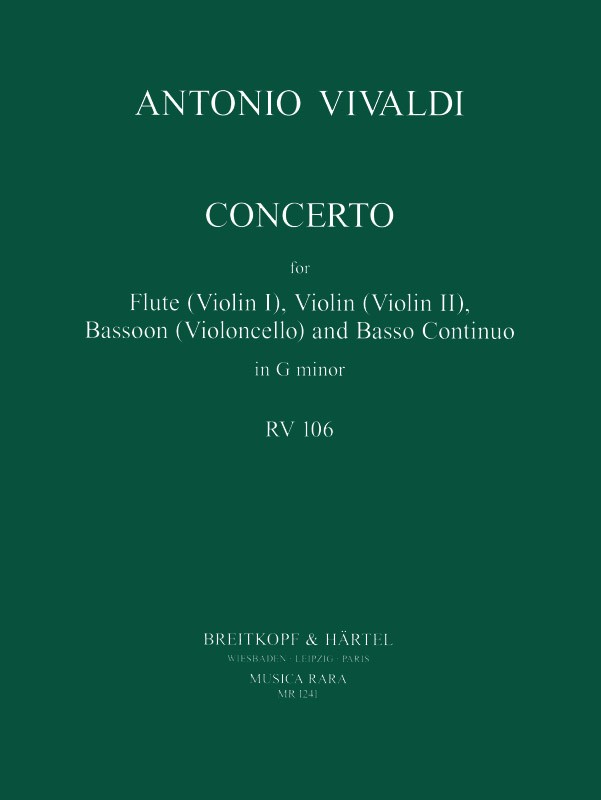 Antonio Vivaldi - Concerto in g-moll RV 106 - Cover
