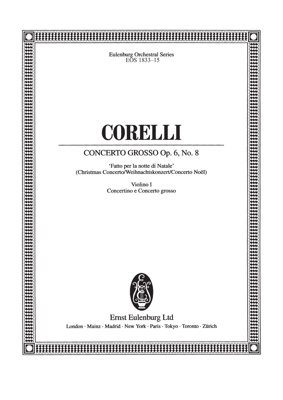 EOS 1833-15 - Concerto grosso op. 6 Nr. 8 g-moll - Cover