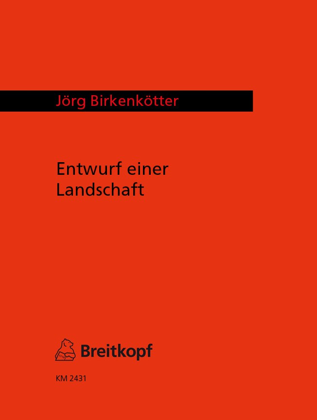 Jörg Birkenkötter - Entwurf einer Landschaft - Cover