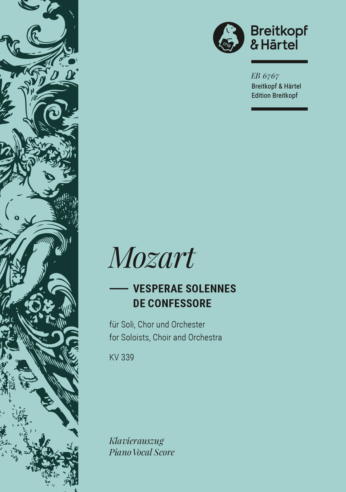 Wolfgang Amadeus Mozart - Vesperae solennes de confessore KV 339 - Cover