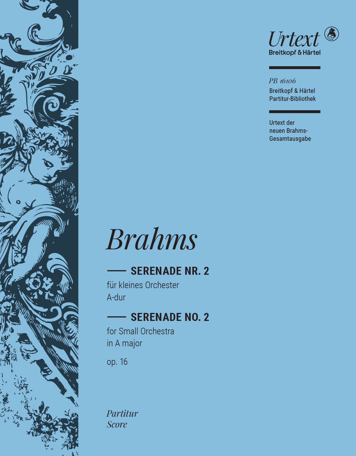 Johannes Brahms - Serenade Nr. 2 A-dur op. 16 - Cover