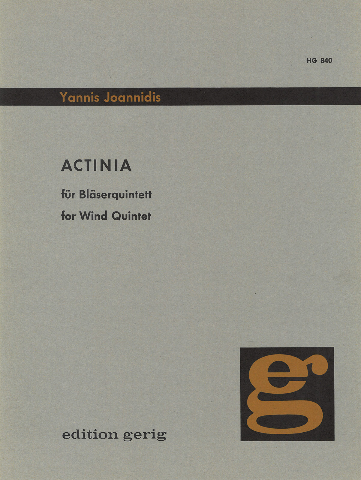 BG 840D - Actinia - Cover