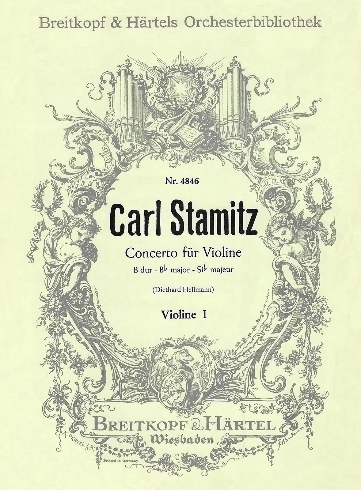 OB 4846-15 - Violinkonzert B-dur - Cover