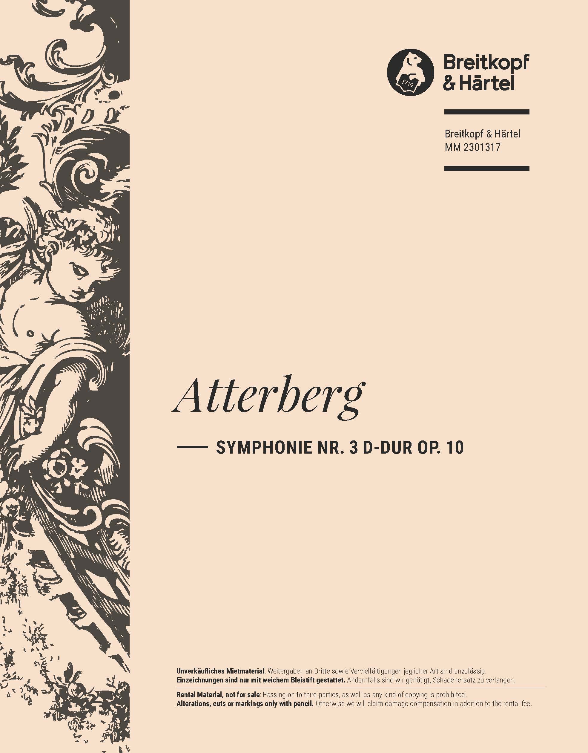 Kurt Atterberg - Symphonie Nr. 3 D-dur op. 10 - Cover