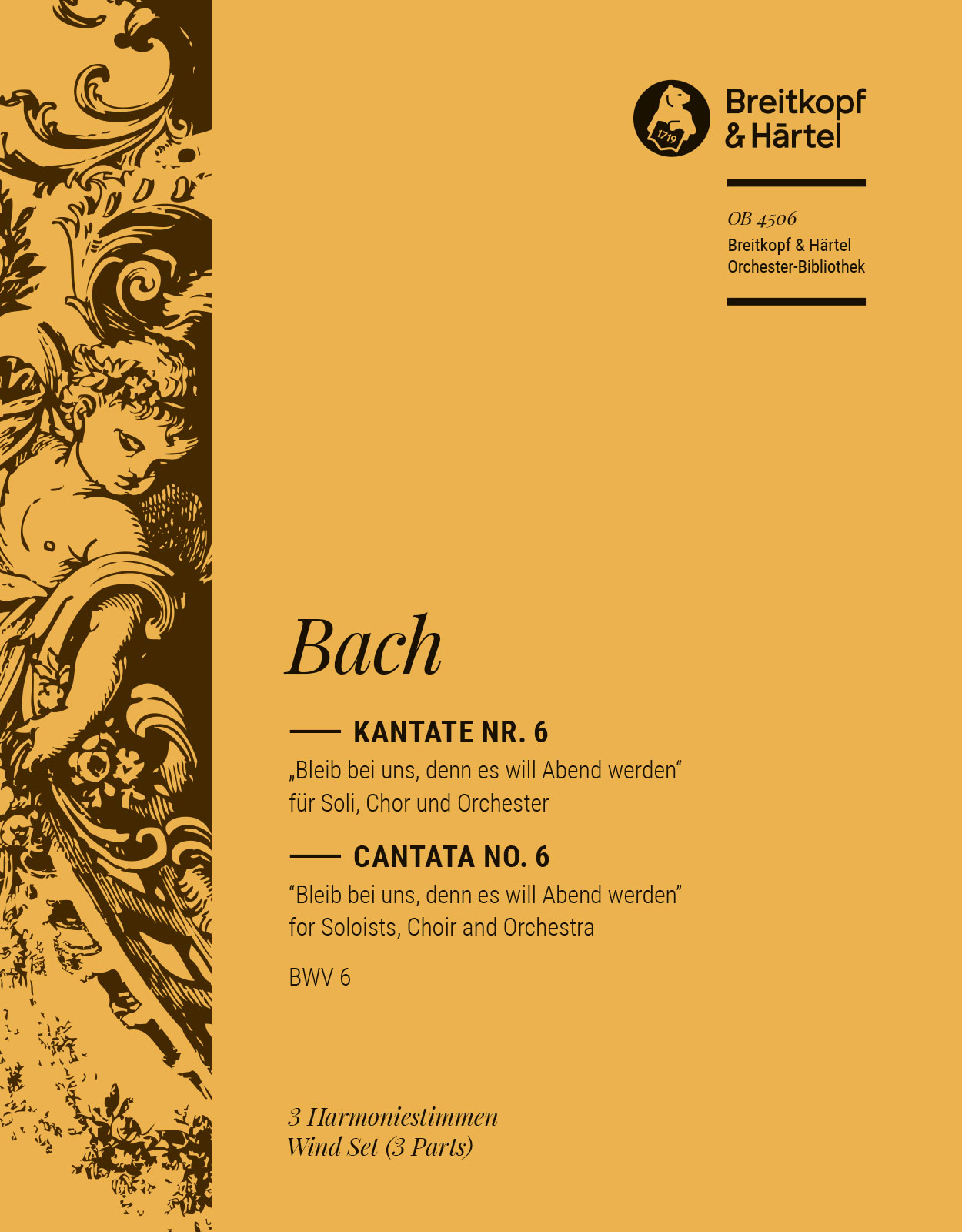 OB 4506-30 - Kantate BWV 6 „Bleib bei uns, denn es will Abend werden“ - Cover
