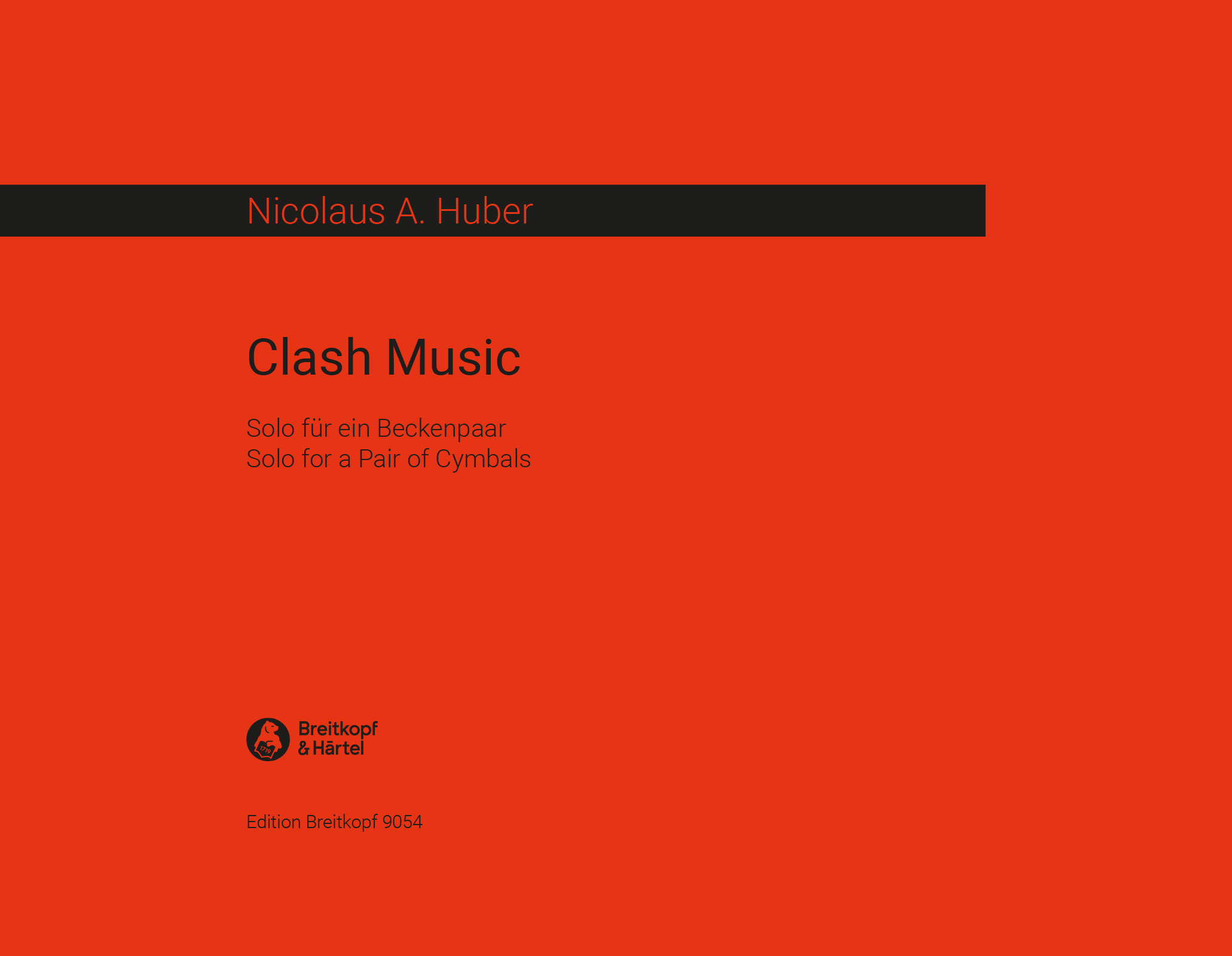 Nicolaus A. Huber - Clash Music - Cover