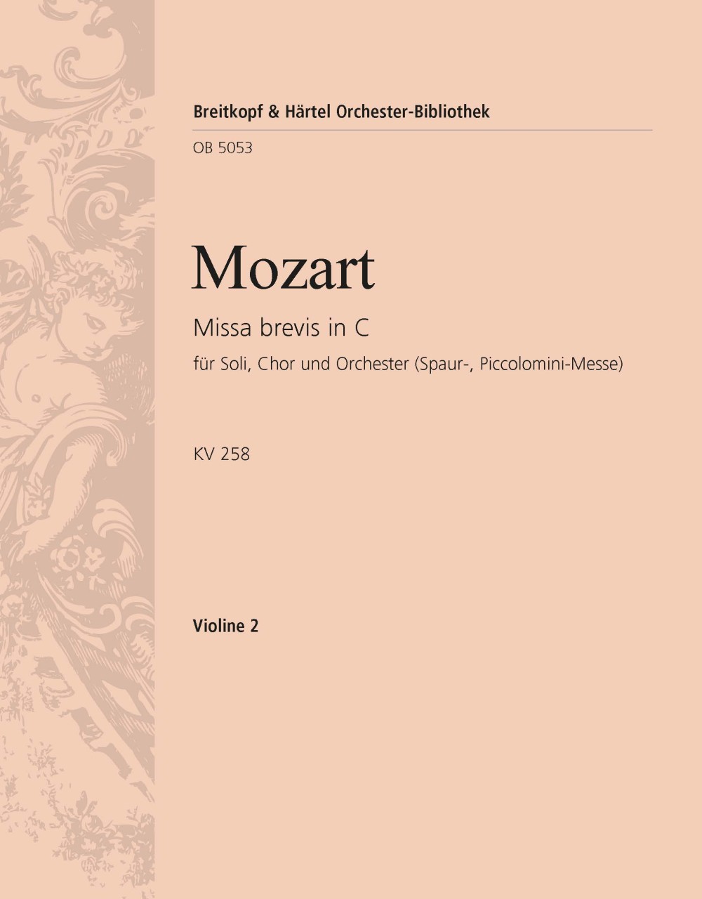 OB 5053-16 - Missa brevis in C KV 258 - Cover
