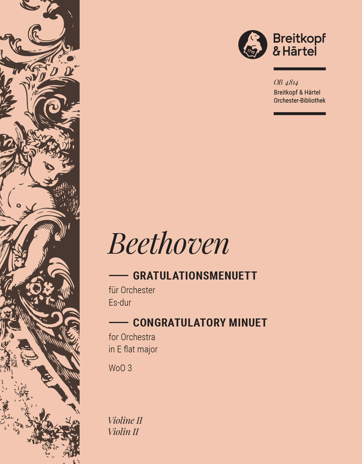 OB 4814-16 - Gratulationsmenuett Es-dur WoO 3 - Cover
