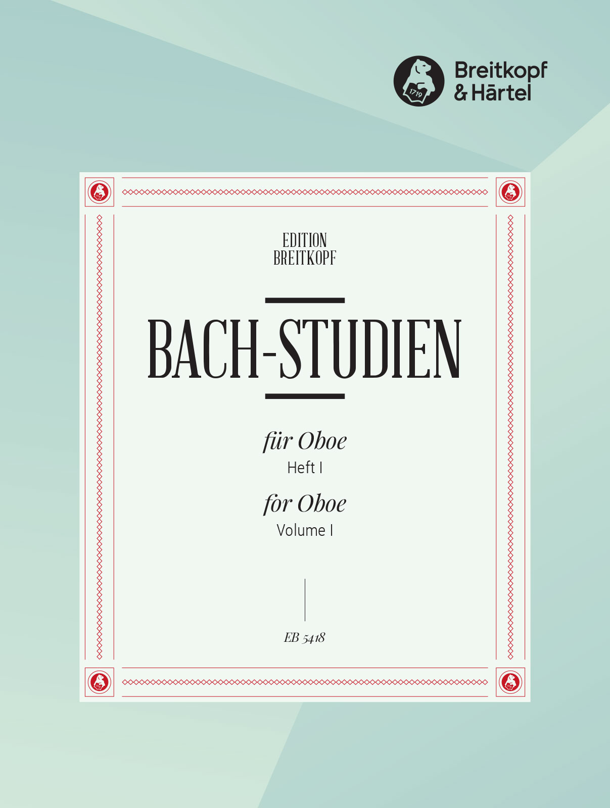 EB 5418D - Bach-Studies for Oboe - Cover