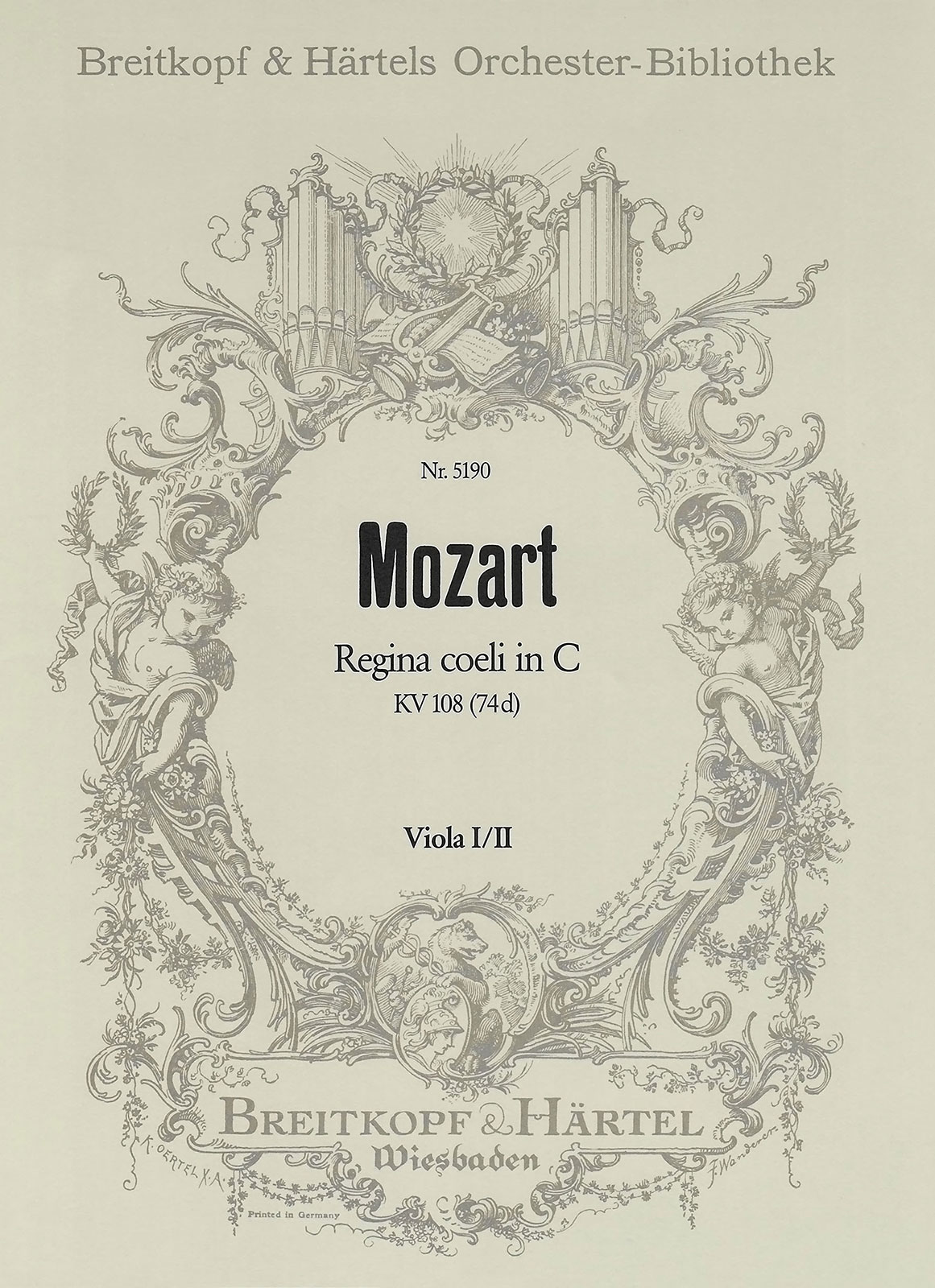 OB 5190-19 - Regina coeli in C KV 108 (74d) - Cover