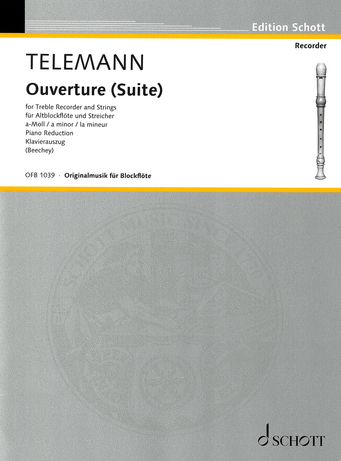 OFB 1039 - Ouvertüre (Suite) a-moll TWV 55:A2 - Cover