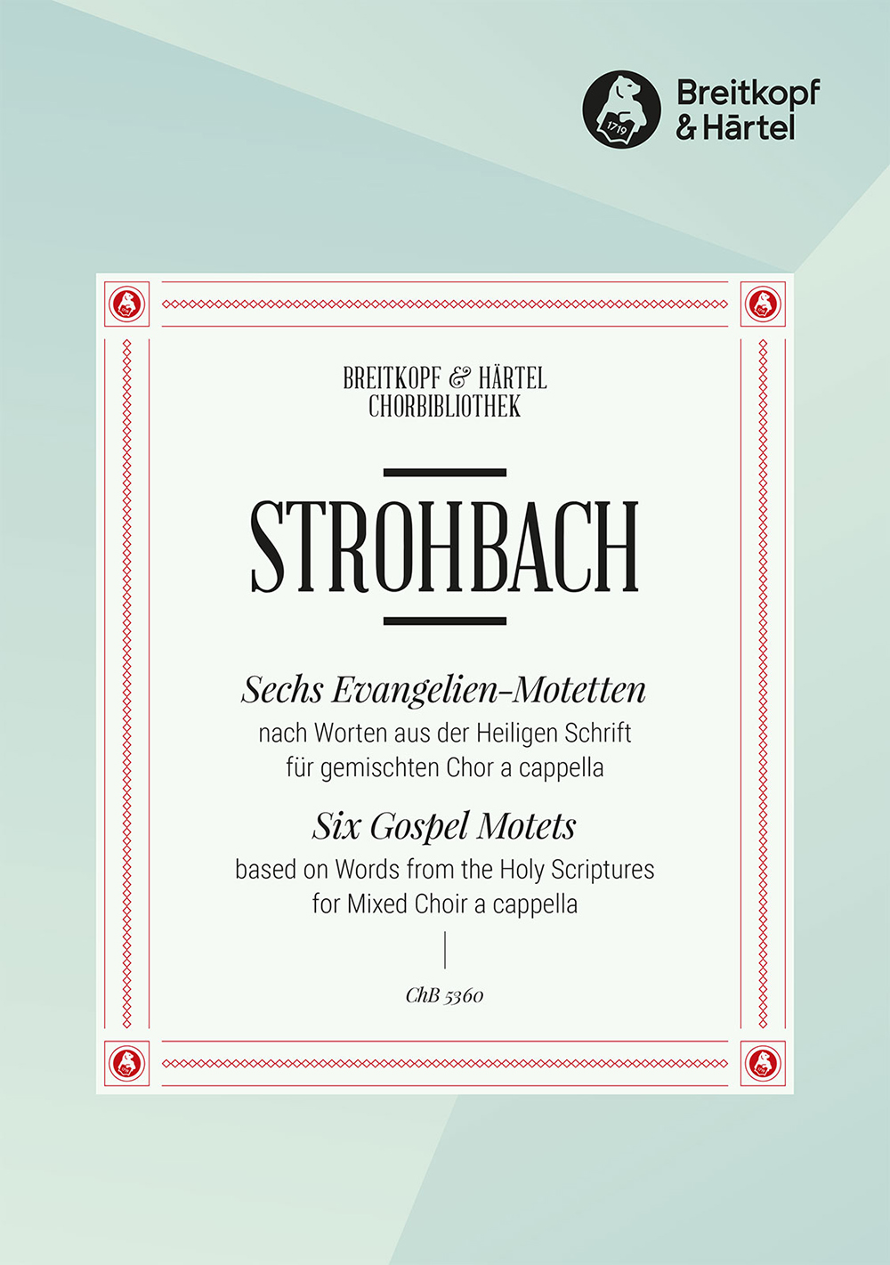 Siegfried Strohbach - 6 Evangelien-Motetten - Cover